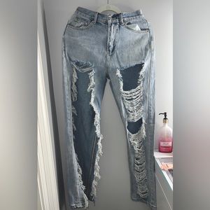 Light-washed Adika Straight Leg Jeans